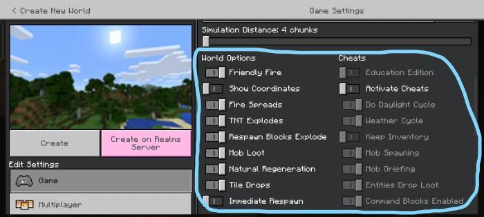 Сетевая игра | Текстуры Улучшенный экран настройки мира