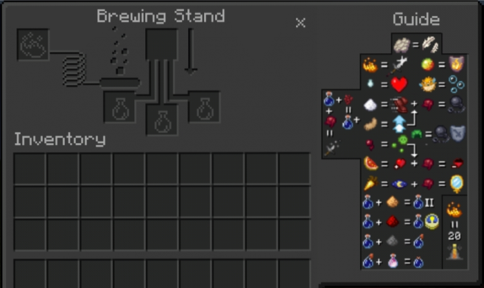 Темный интерфейс | Текстуры Учебник по зельеварению