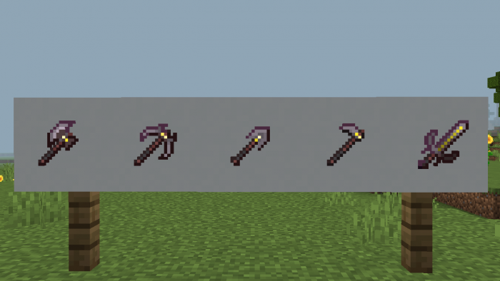 Незеритовые инструменты | Текстуры Модифицированные ванильные инструменты