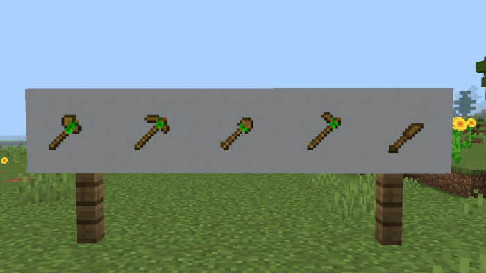 Деревянные инструменты | Текстуры Модифицированные ванильные инструменты