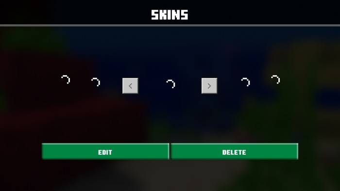 Меню выбора скинов | Текстуры Pixel UI