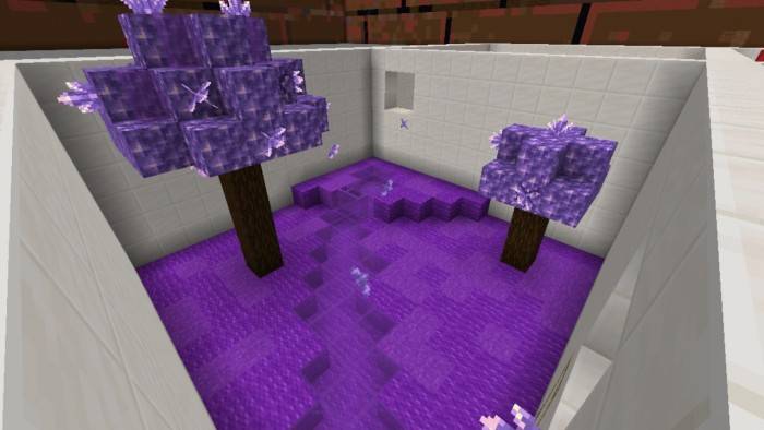 Аметистовые деревья | Карта Рождественский паркур