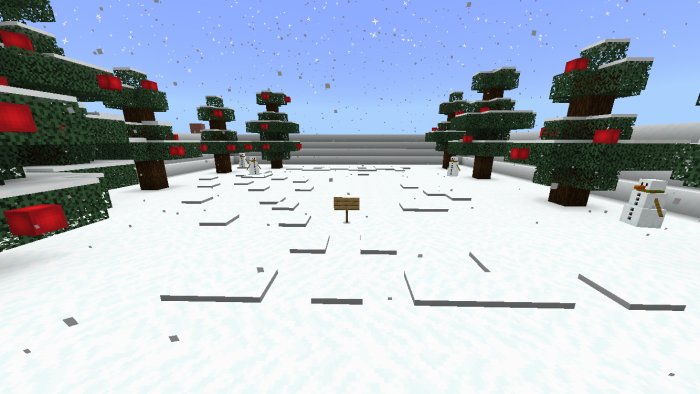 Сосны | Карта Рождественская головоломка 2