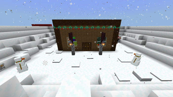 Во дворе | Карта Рождественская головоломка