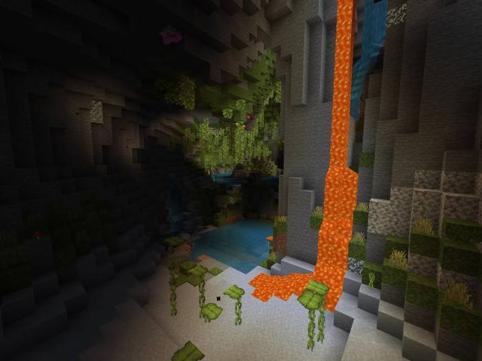 Лавовый водопад | Сид Система пышных пещер