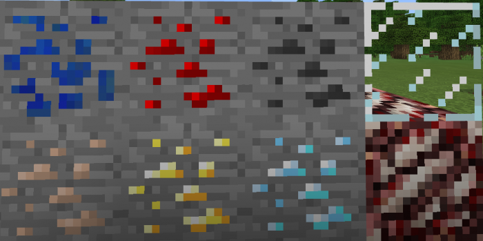 Блоки ресурсов и стекла | Текстуры Старый Майнкрафт