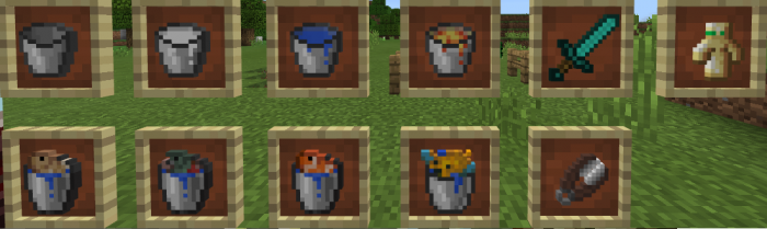 Ведра, оружие и предметы | Текстуры Старый Майнкрафт