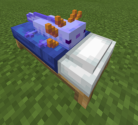 Аксолотль на кровати | Текстуры Кровати для аксолотлей