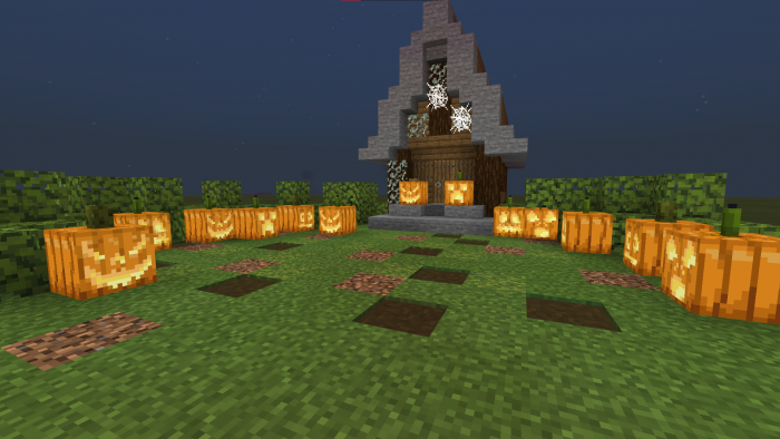 Разнообразные фонари Джека ночью | Текстуры Разнообразные фонари Джека