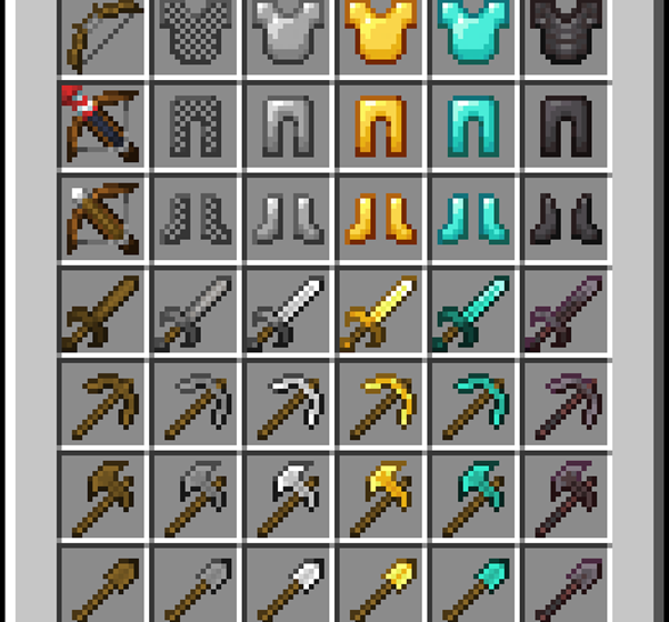 Агрессивный дизайн снаряжения в МКПЕ | Текстуры Удивительное выживание