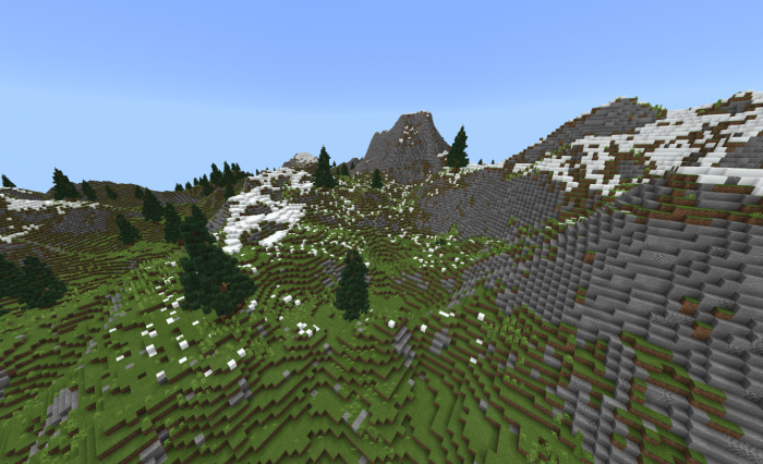 Горы на острове | Карта Горный остров