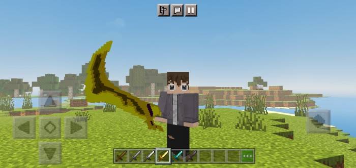 Золотой меч | Текстуры 3D вид снаряжения