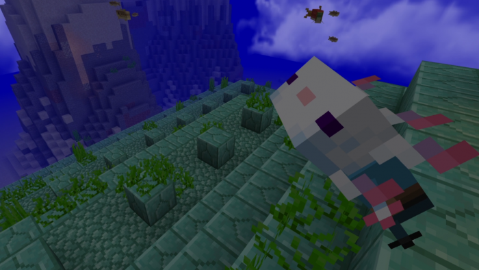 Несколько аксолотлей | Текстуры Нарядные аксолотли