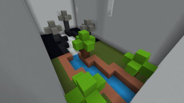 Комната с блоками | Карта Паркур-сетка