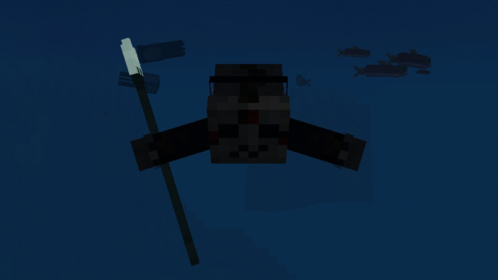 Персонаж с трезубцем | Текстуры Светящийся трезубец