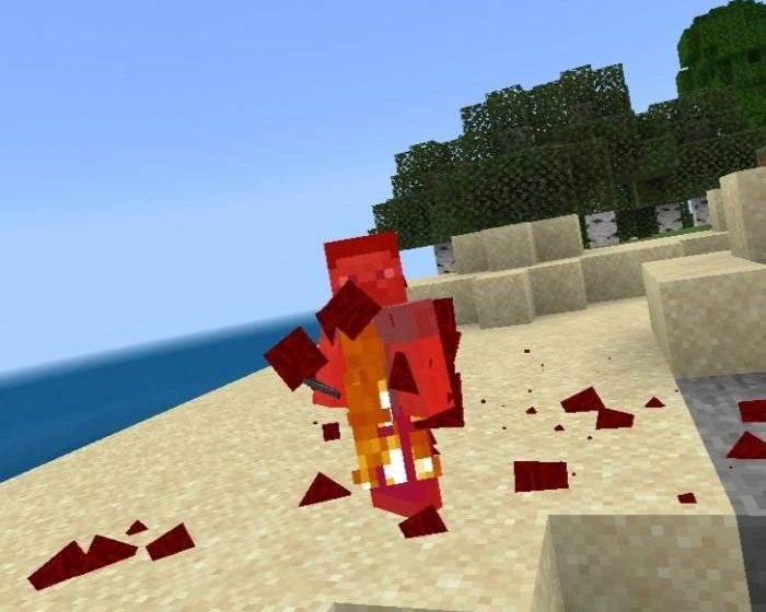 Персонаж горит | Текстуры Эффекты крови