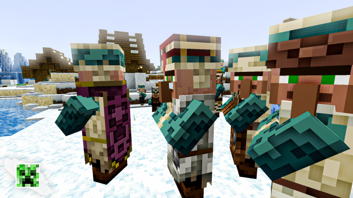 Сельчане | Текстуры Трехмерные мобы