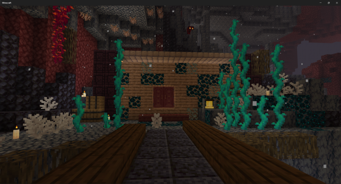 Крутой дом в Nether | Карта Дом в Нижнем мире