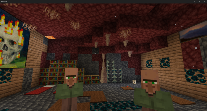 Крутой дом в Nether | Карта Дом в Нижнем мире