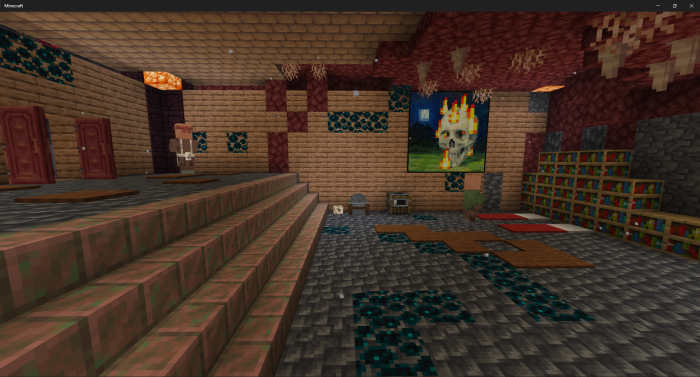 Крутой дом в Nether | Карта Дом в Нижнем мире