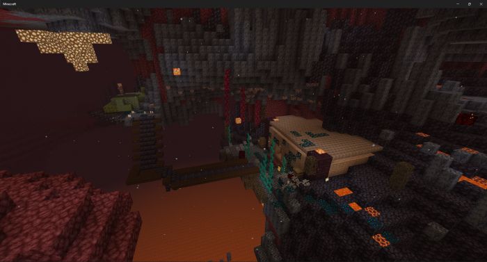 Крутой дом в Nether | Карта Дом в Нижнем мире