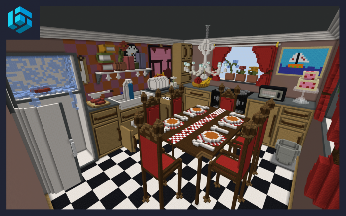 Открытый холодильник | Карта Гигантская кухня