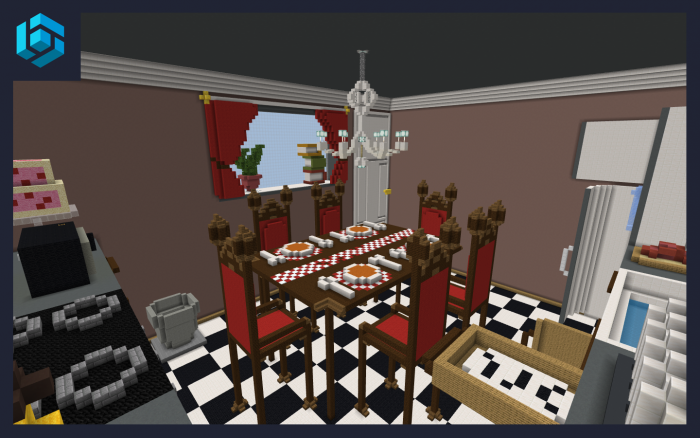 Вид на окно | Карта Гигантская кухня