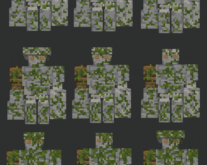 Замшелые големы | Текстуры Природные големы