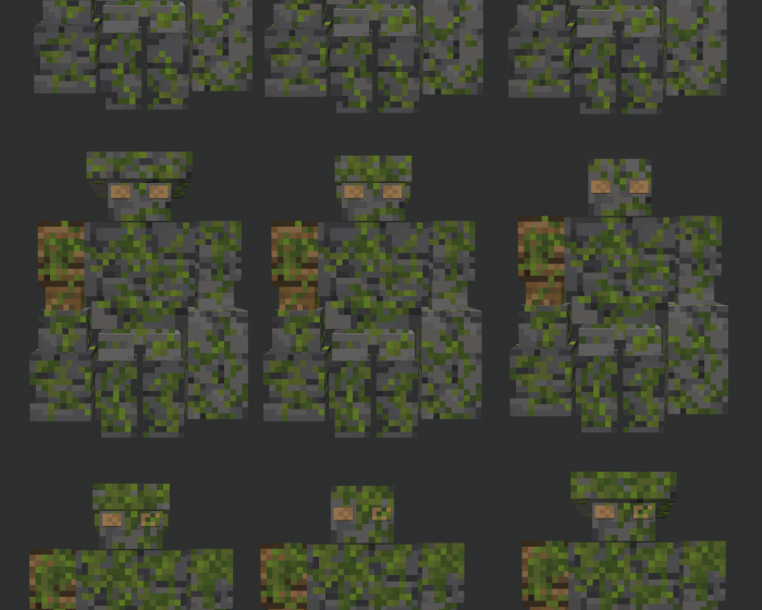 Големы с мхом | Текстуры Природные големы