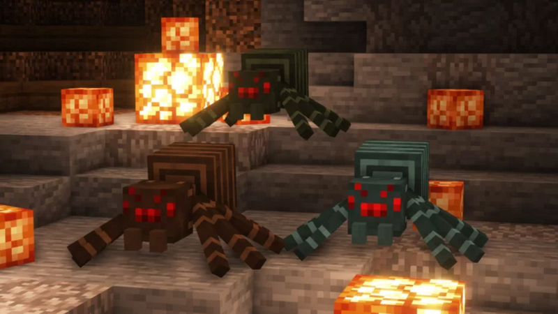 Ядовитые пауки | Текстуры Улучшенные пауки