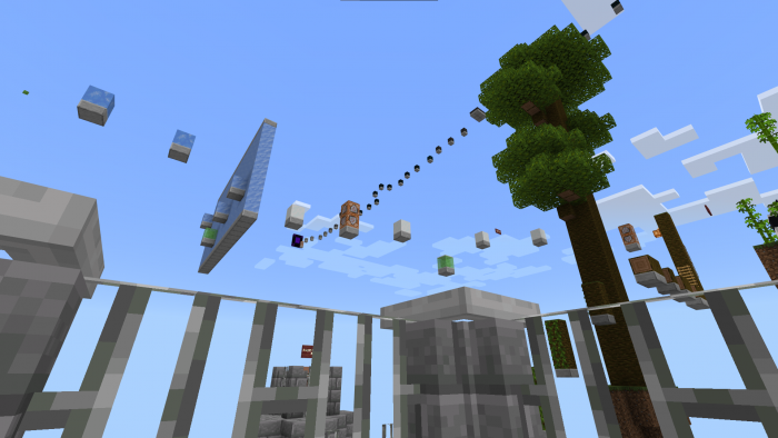 Паркур в небе | Карта Небесные биомы