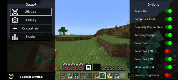Новый интерфейс | Мод Evoker UI Pack