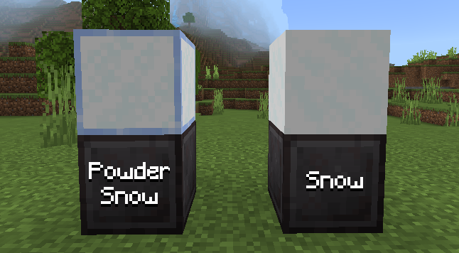 Границы у блока | Текстуры Границы у рыхлого снега