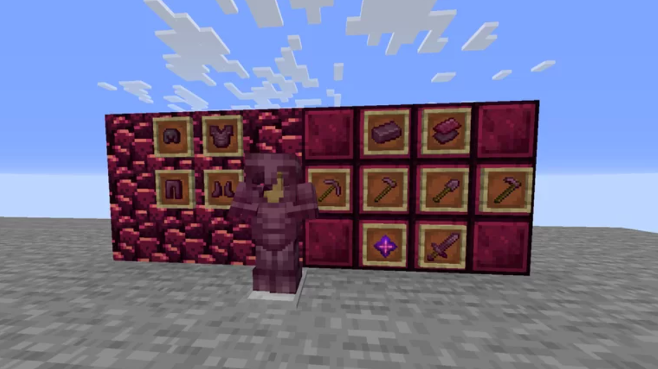 Обновленные предметы | Текстуры Полуночный незерит