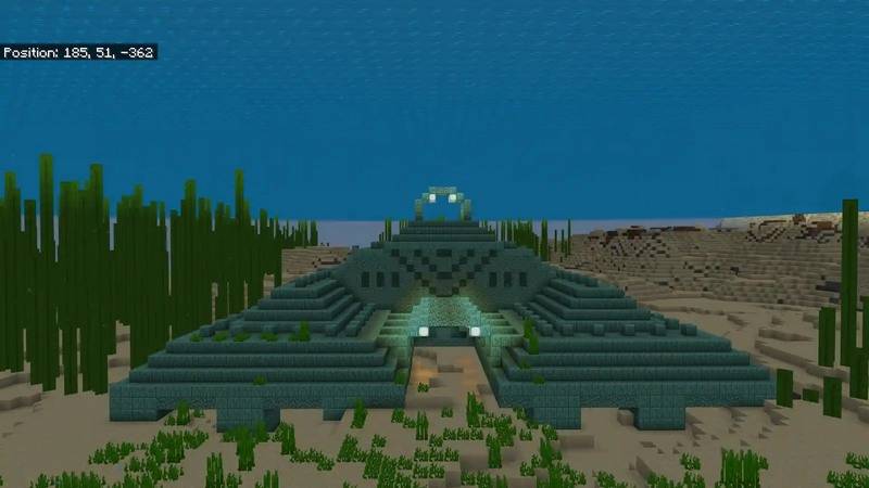 Океанический монумент в MCPE | Сид Новое выживание