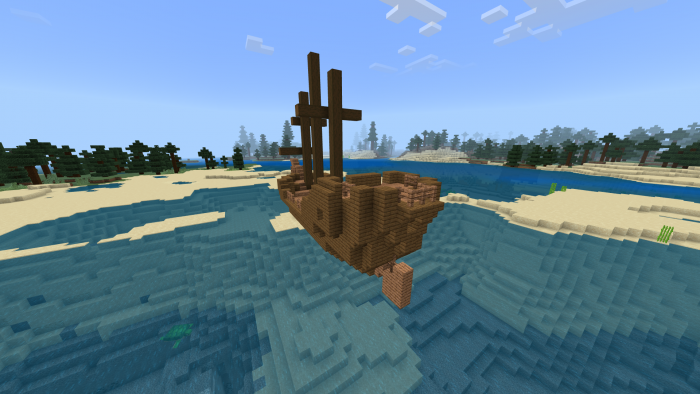 Корабль на сиде | Мод Кораблекрушение