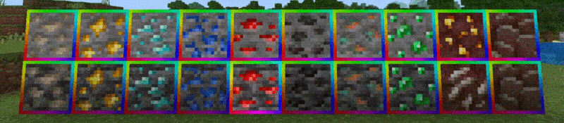 Превью текстур | Текстуры Градиентные руды