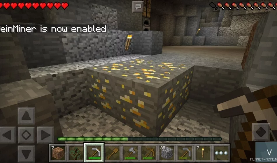 Мод VeinMiner 0.14.0/0.12.3/0.12.1
