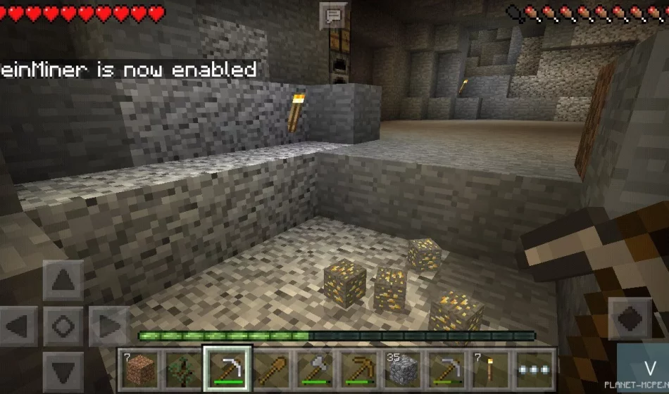 Мод VeinMiner 0.14.0/0.12.3/0.12.1