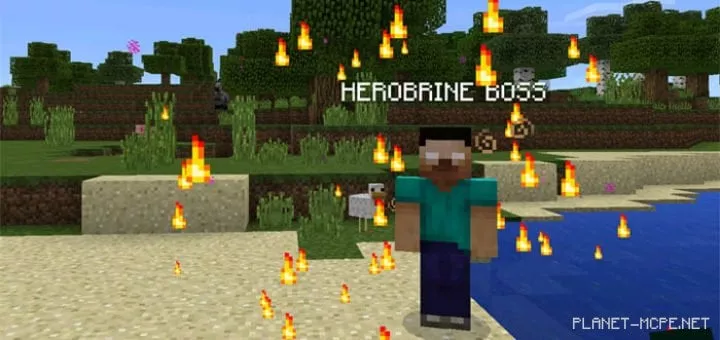 Mod Herobrine Boss PE 0.15.6