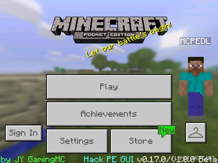 Мод GUI Hack PE 0.17.0/0.16.1/0.16.0