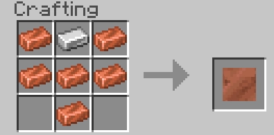 Медный щит крафт | Мод Больше щитов от Raiyon