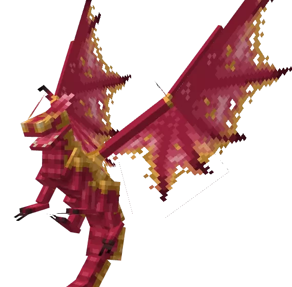 Дракон в полете | Мод Ravemon