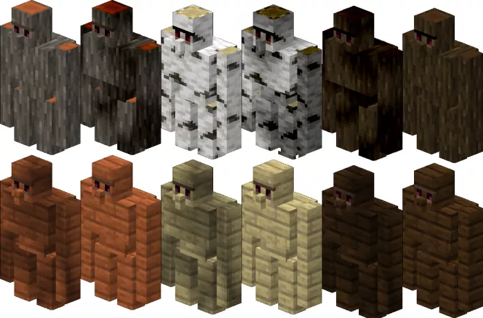 Wooden golems - GolemsPLUS Mod