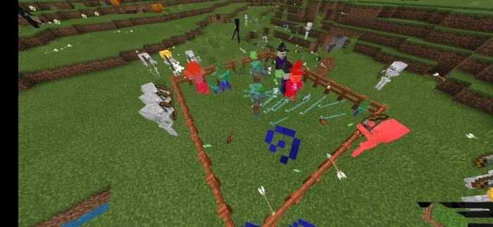 Мобы за оградой | Мод Дружественные скелеты