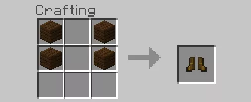 Крафт сапогов | Мод Деревянная броня