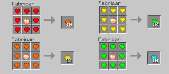 Крафты хилок | Мод Множество сердец