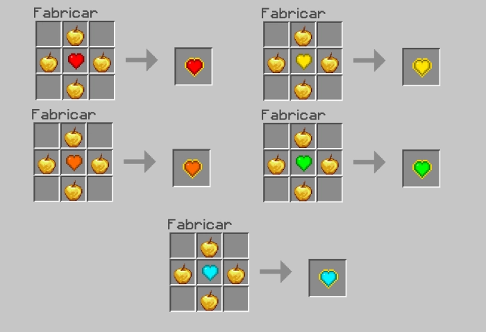 Рецепты увеличения ХП | Мод Множество сердец