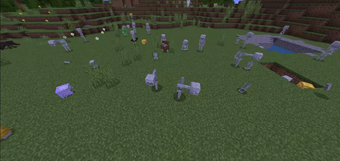 Много скелетов | Мод Скелеты от Crinkle