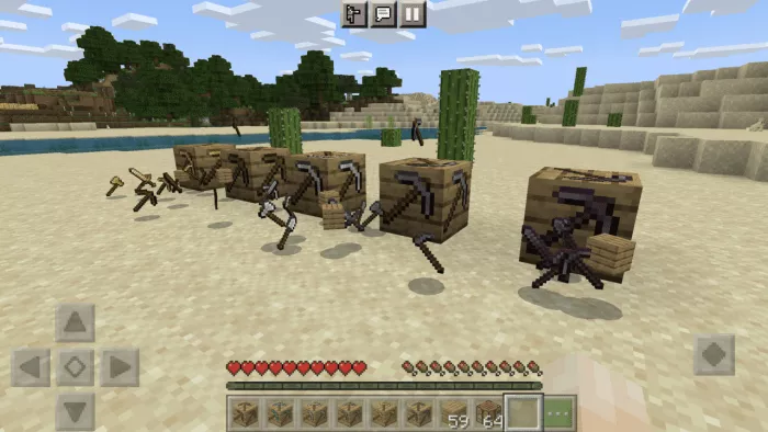 Dropped items Tool Block Mod